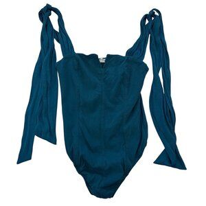 INTIMATELY FREE PEOPLE Lola Teal Bodysuit XS